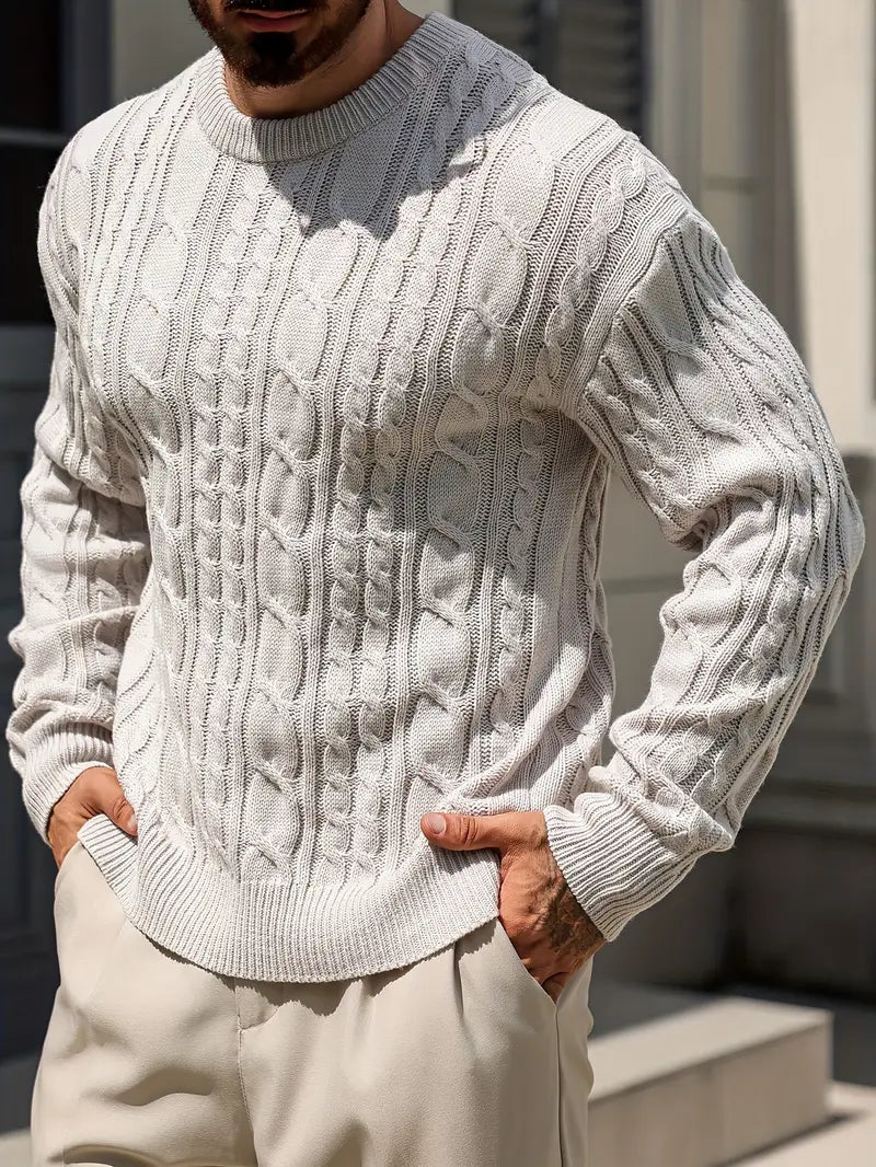 Sweter prążkowany Diamo