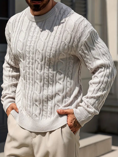 Sweter prążkowany Diamo